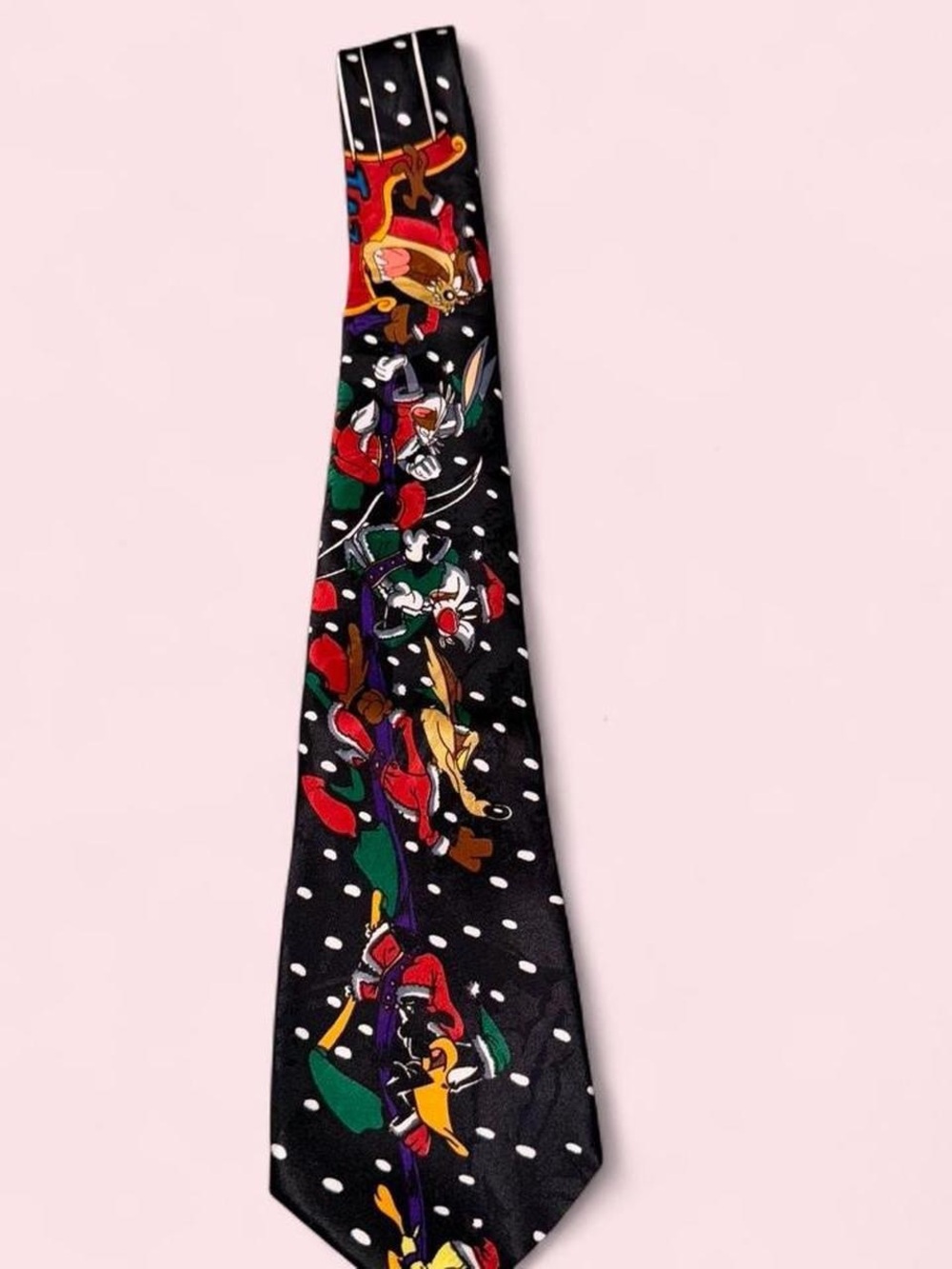 Warner Bros. Looney Tunes Christmas Black Tie